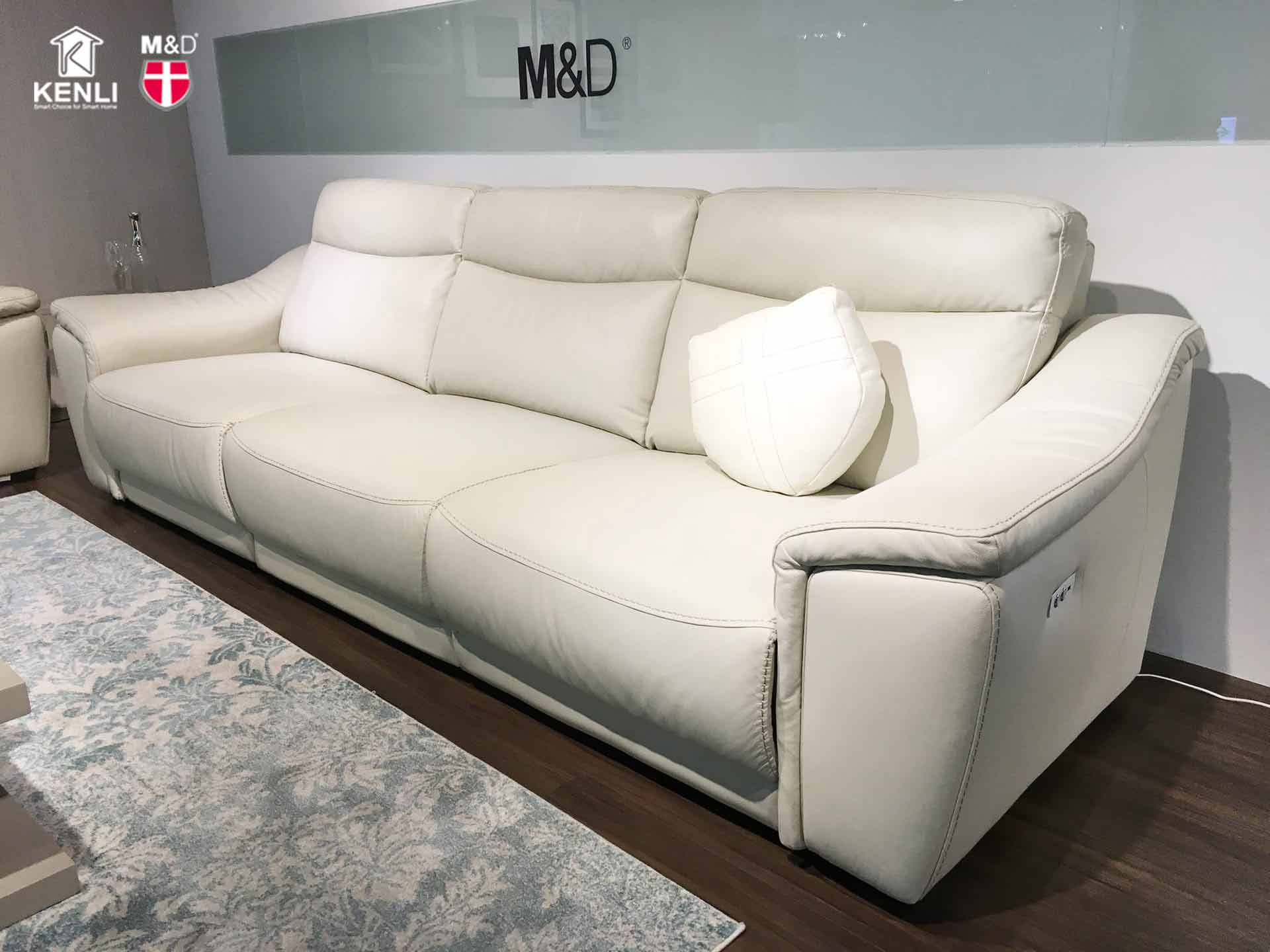 Sofa da trắng