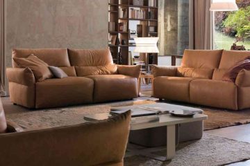 Sofa da nhập khẩu Emma đến từ thương hiệu Chateau d’Ax