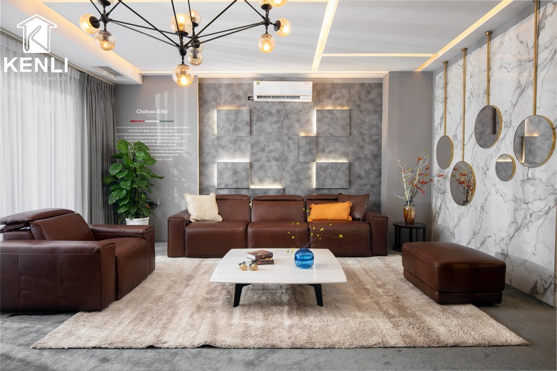 Ghế sofa da nhập khẩu từ Milano & Design