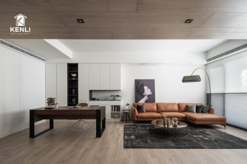 Căn hộ hiện đại ấm cúng với ghế sofa da từ Milano & Design
