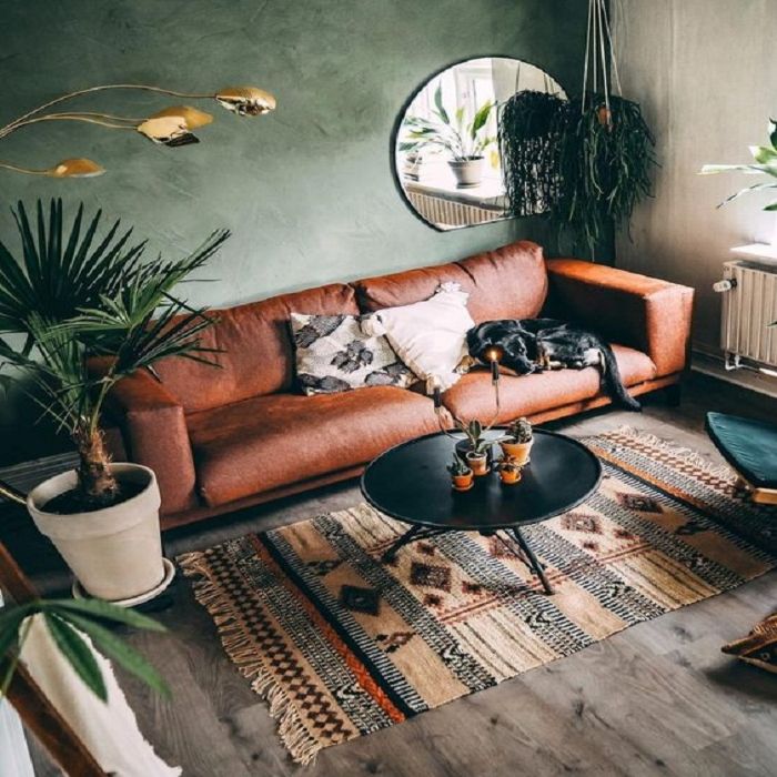 Mẫu Sofa phong cách Retro da thật