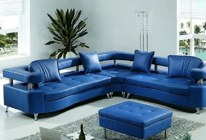 Ghế sofa xanh trang nhã phù hợp với không gian phòng chờ