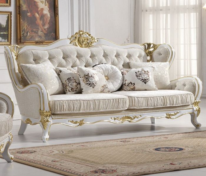 Mẫu Sofa phong cách cổ điển màu xám nhẹ