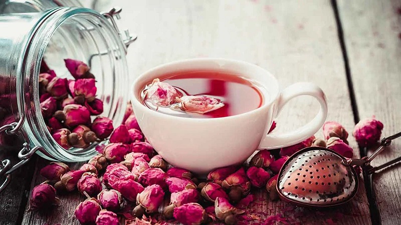 Cách pha trà hoa hồng
