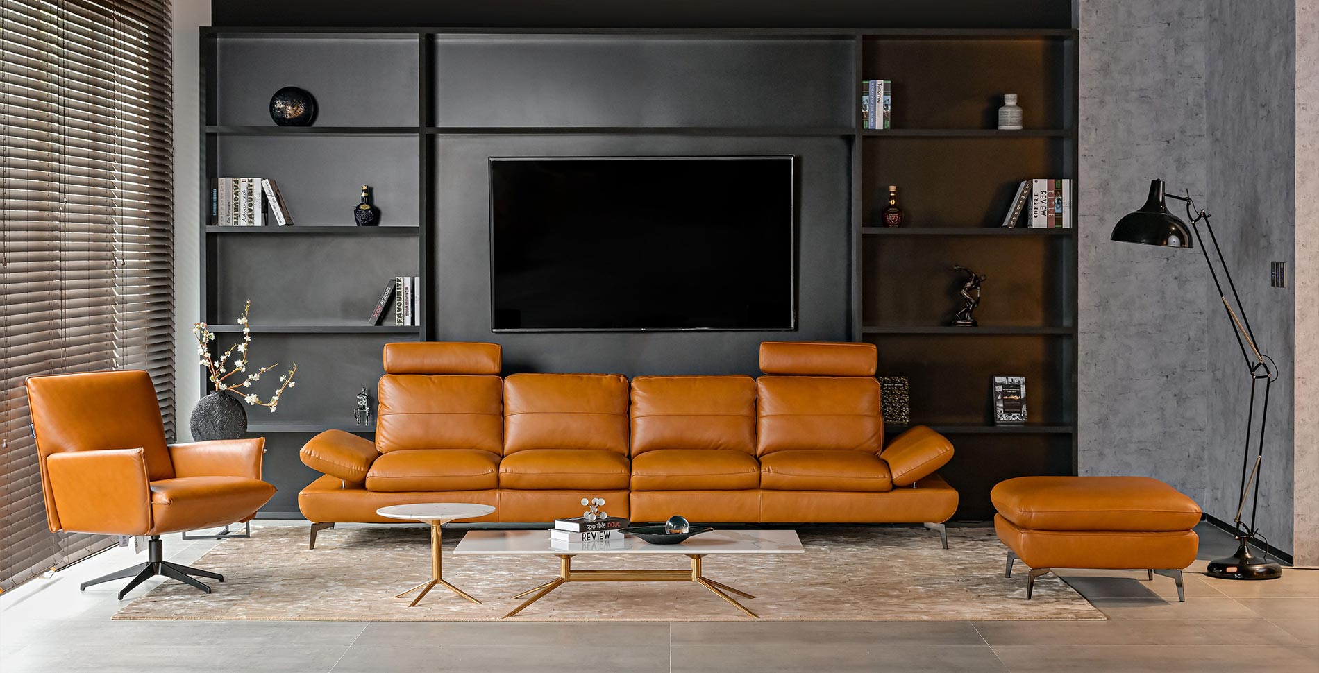 SOFA DA THẬT AUSTIN 4148