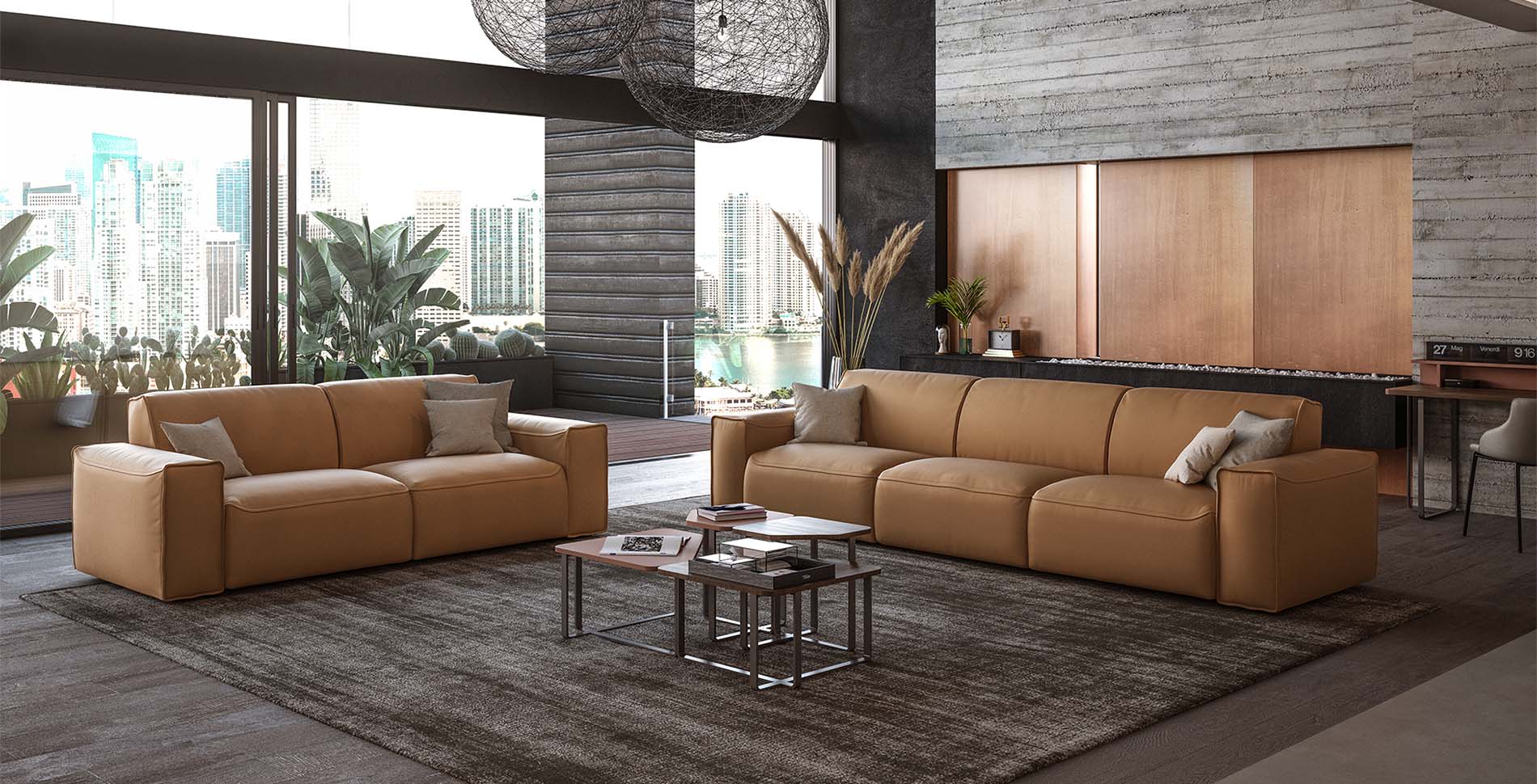 sofa da thật nhập khẩu kingdom thương hiệu milano & design