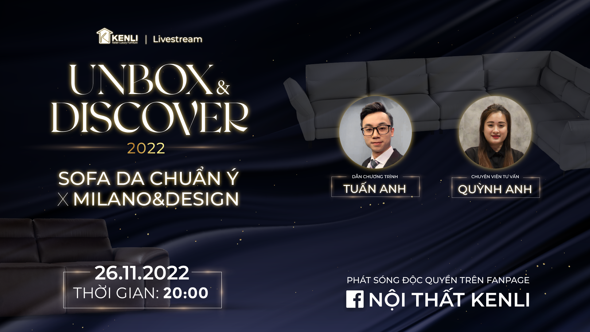 [Livestream Unbox & Discover] Khám Phá 2 Mẫu Sofa Nhập Khẩu Ý Chuẩn Thư Giãn Tại Gia