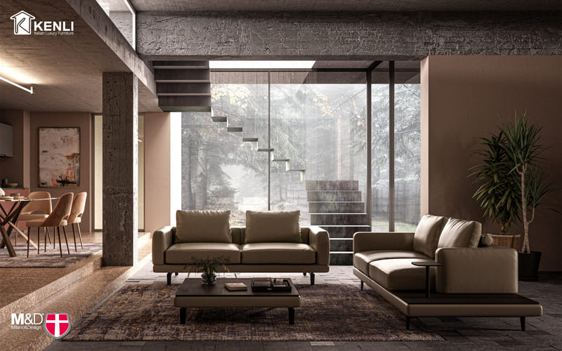 SOFA DA THẬT DELICATO F0322