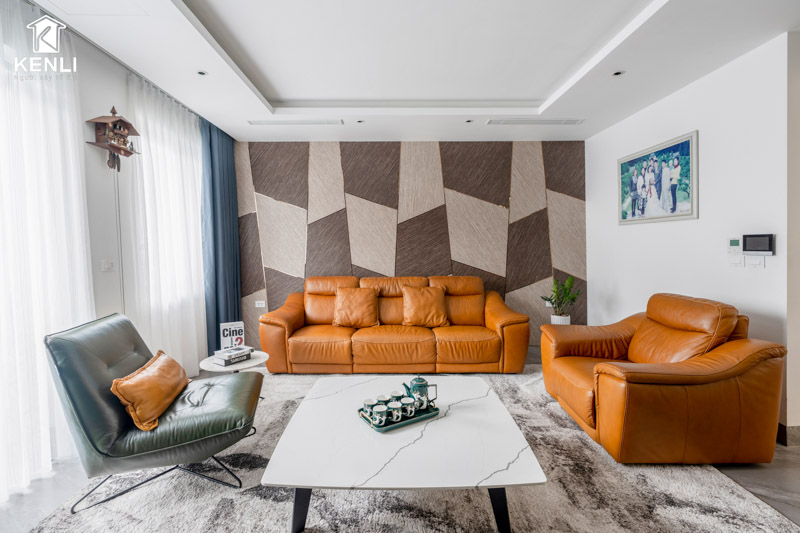 Thiết kế nội thất chuẩn chất Ý là điểm nhấn tại không gian thư giãn của gia chủ