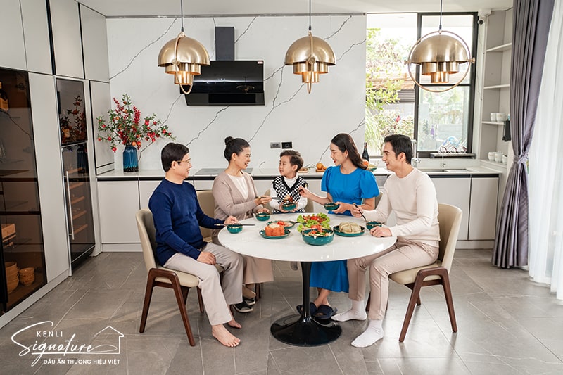bộ bàn ăn 6 ghế gia đình