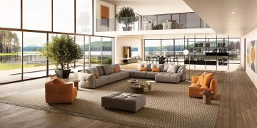 SOFA DA THẬT DUNE 3800