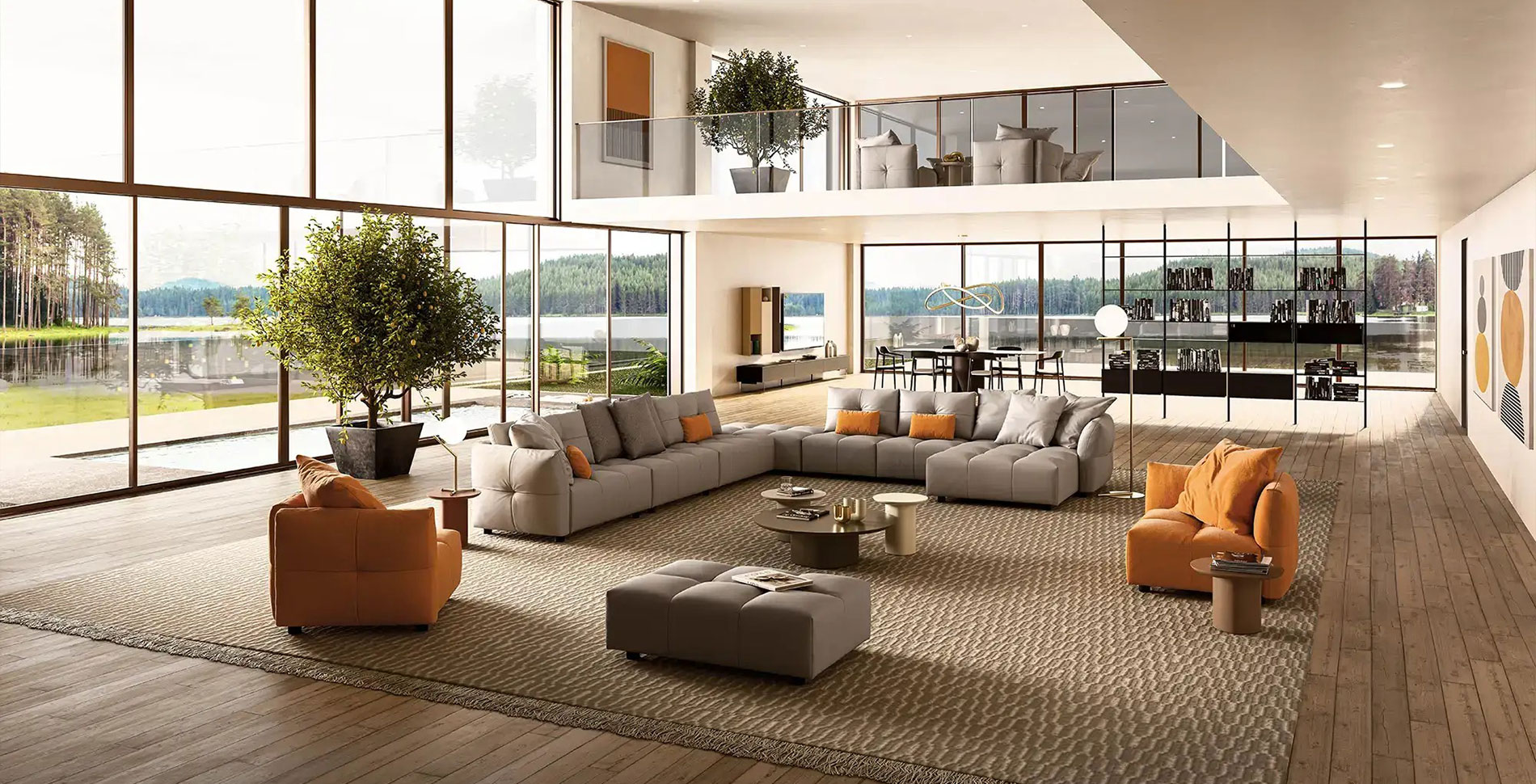 SOFA DA THẬT DUNE 3800