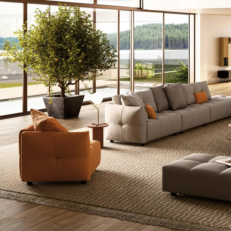 SOFA DA THẬT DUNE 38002