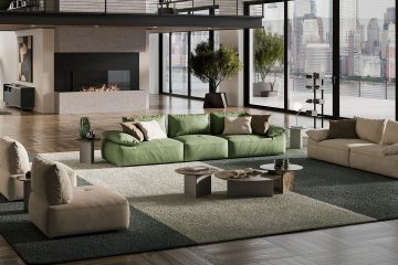 SOFA DA THẬT JARDIN 3052