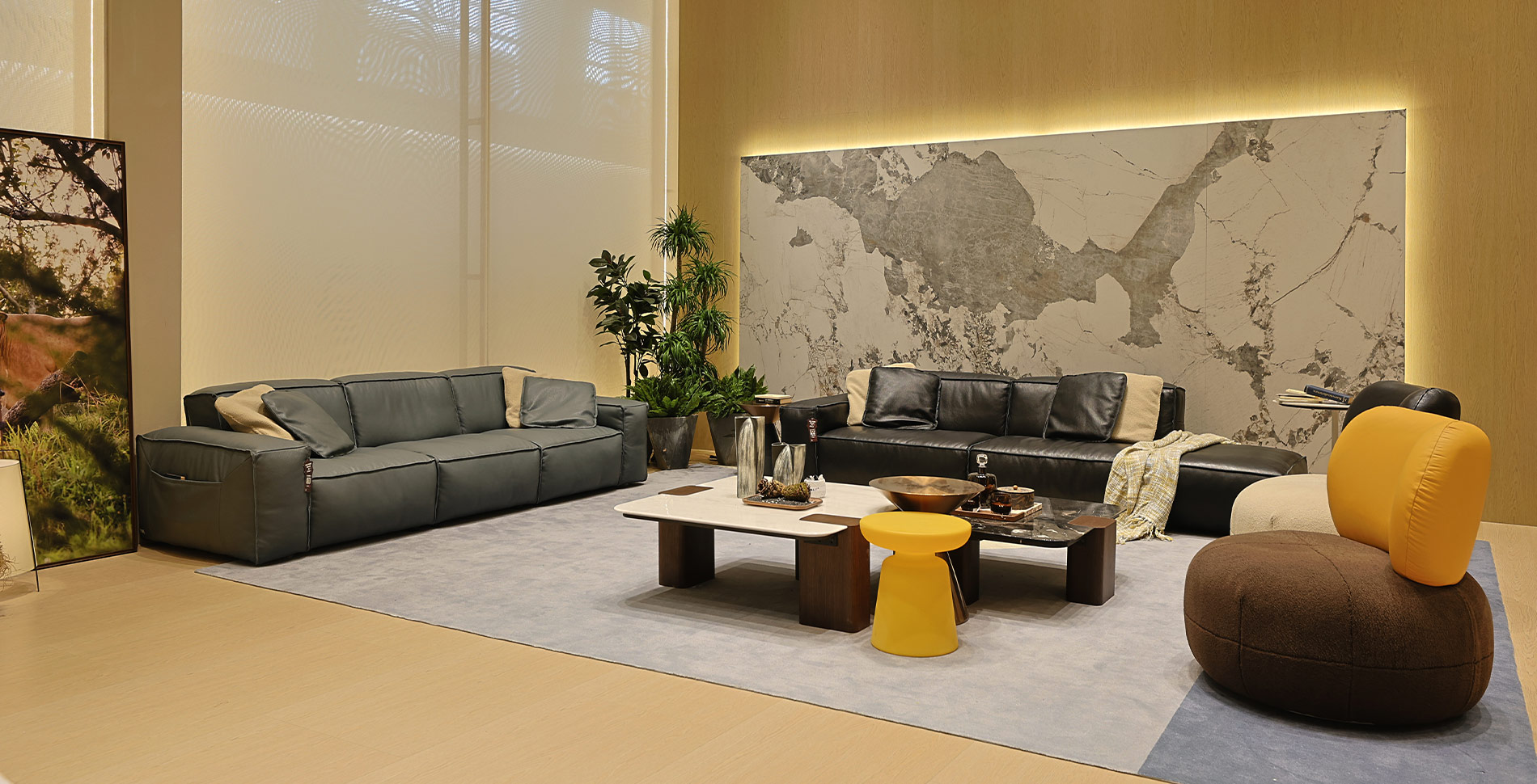 SOFA DA THẬT F059
