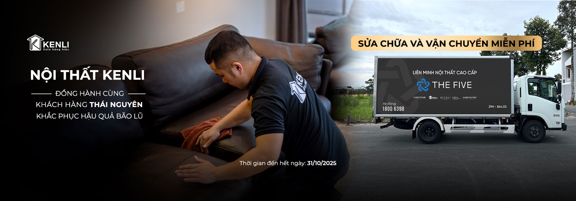 Nội Thất Kenli Đồng Hành Cùng Khách Hàng Thái Nguyên Khắc Phục Hậu Quả Bão Lũ